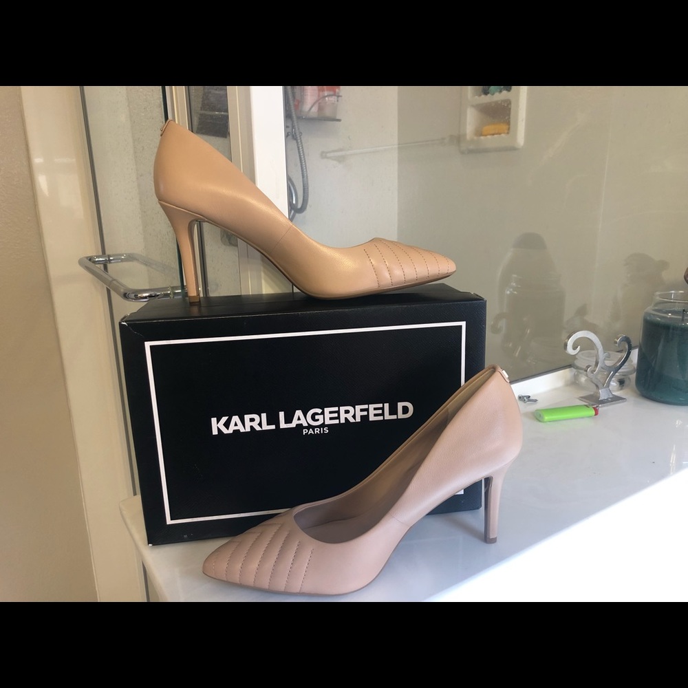 Karl Lagerfeld Roulle Pump- Nude